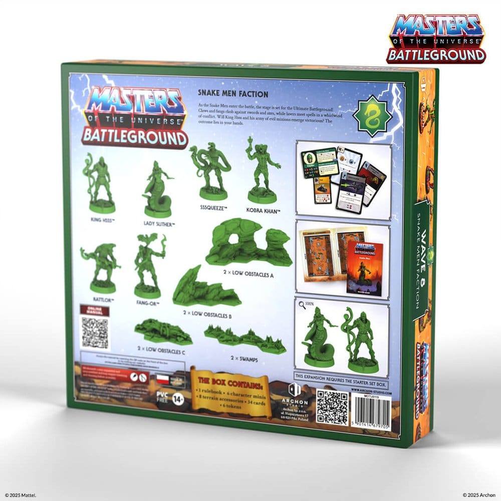 Masters of the Universe: Battleground jeu de figurines Wave 8: Snake Men Faction *FRANÇAIS*