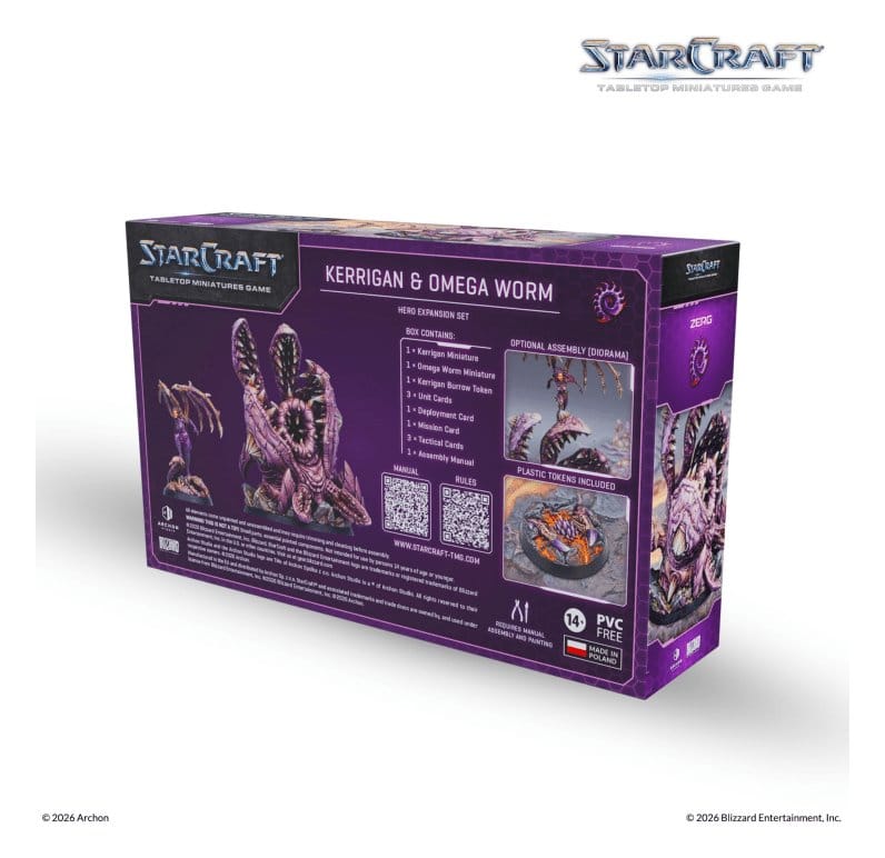 StarCraft TMG héros set d'extension Zerg: Kerrigan & Omega Worm