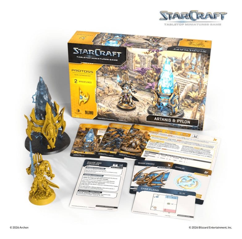 StarCraft TMG héros set d'extension Protoss: Artanis & Pylon