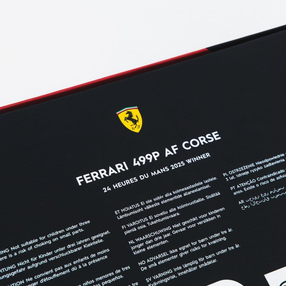 Ferrari AF Corse puzzle 499P 24 Heures du Mans 2025 Winner (1000 pièces) 48 x 68 cm