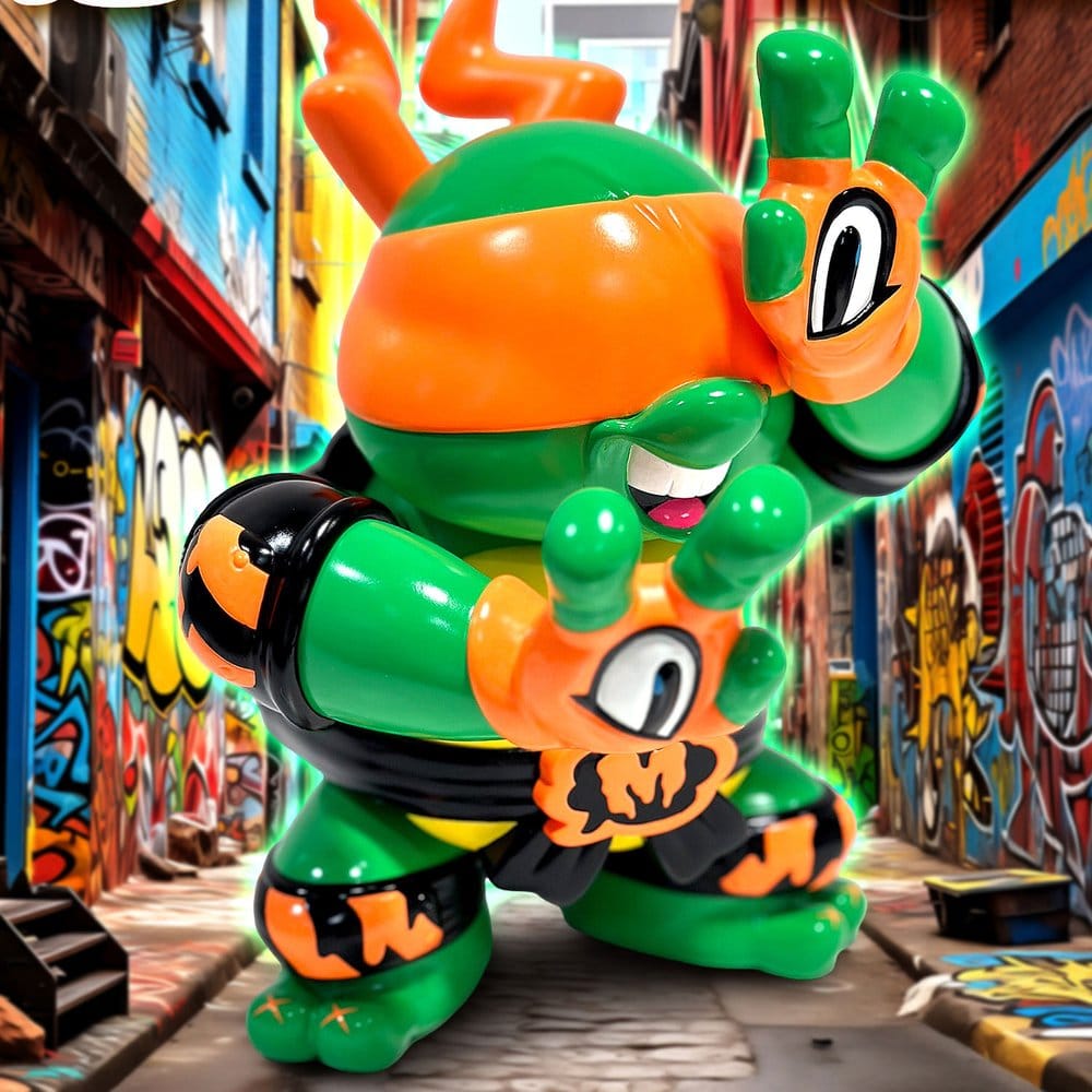 Les Tortues ninja x Grape Brain figurine vinyle Michelangelo 24 cm