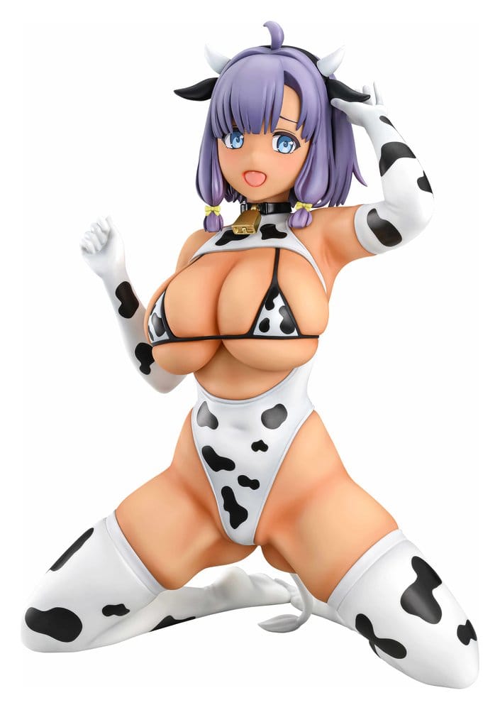 Nukitashi The Animation statuette PVC 1/5 Misaki Hotori Cow print costume Tanned Ver. 22 cm
