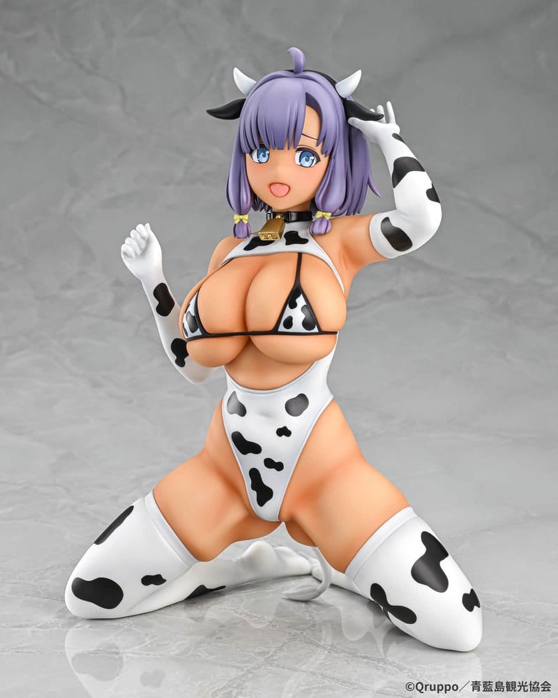 Nukitashi The Animation statuette PVC 1/5 Misaki Hotori Cow print costume Tanned Ver. 22 cm