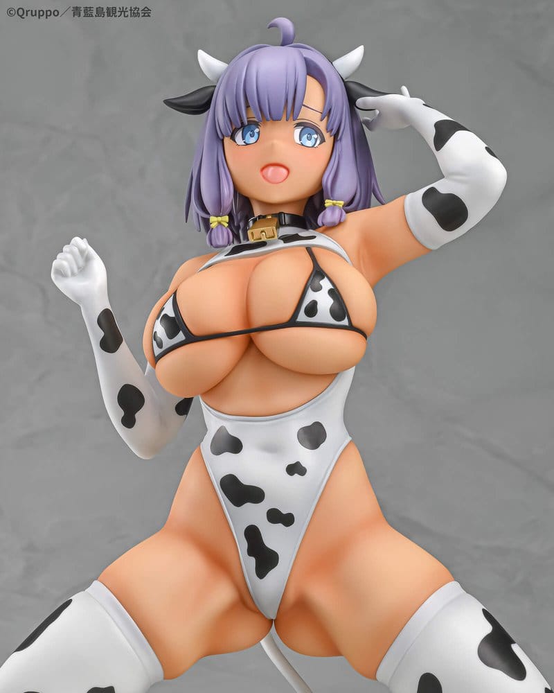 Nukitashi The Animation statuette PVC 1/5 Misaki Hotori Cow print costume Tanned Ver. 22 cm