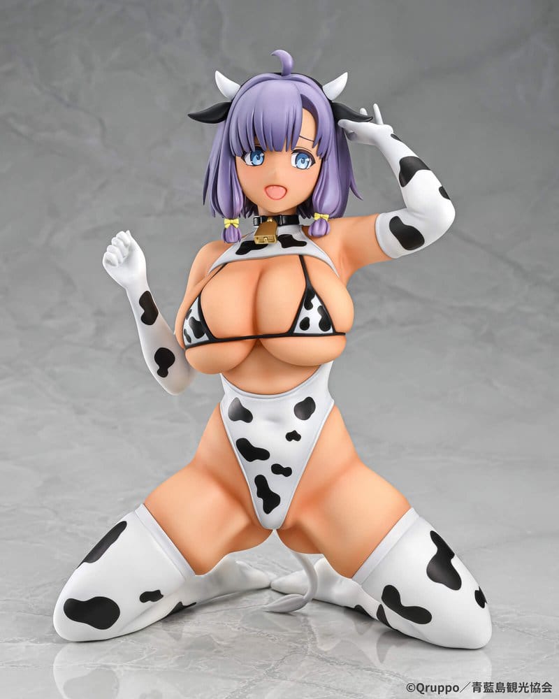 Nukitashi The Animation statuette PVC 1/5 Misaki Hotori Cow print costume Tanned Ver. 22 cm