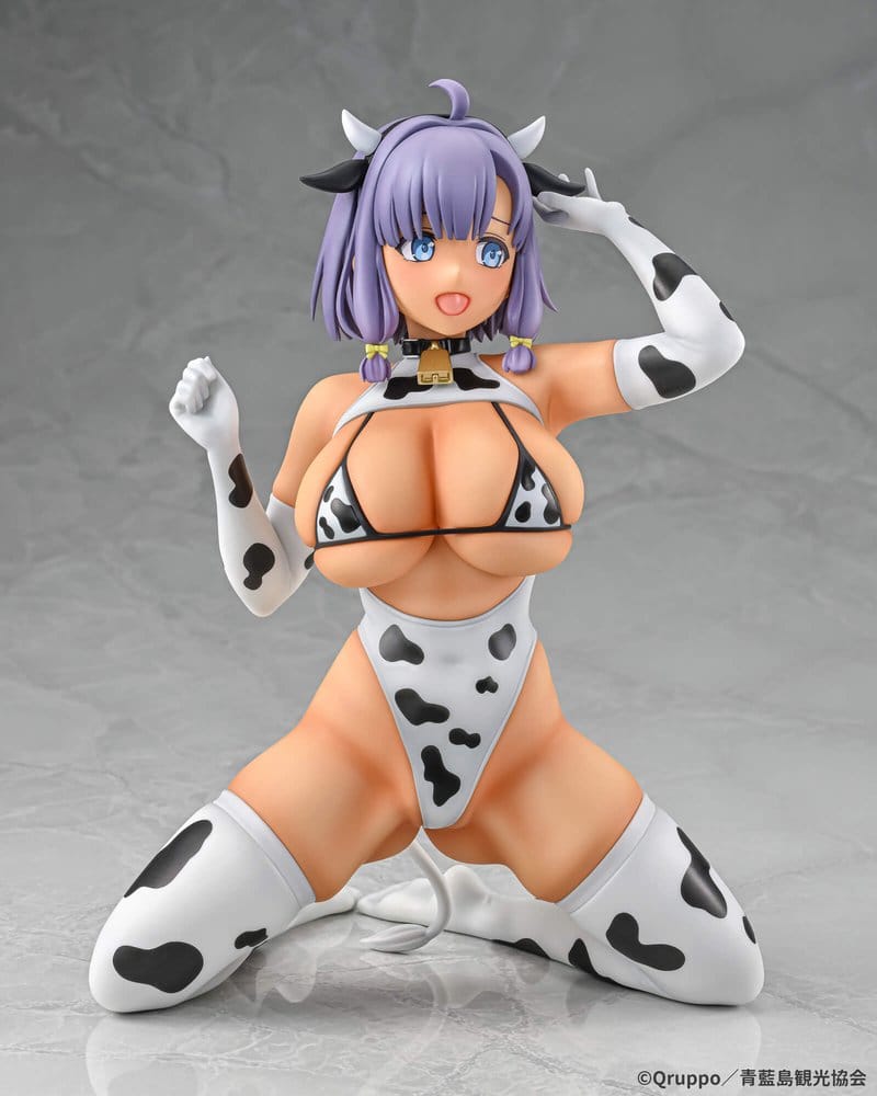 Nukitashi The Animation statuette PVC 1/5 Misaki Hotori Cow print costume Tanned Ver. 22 cm