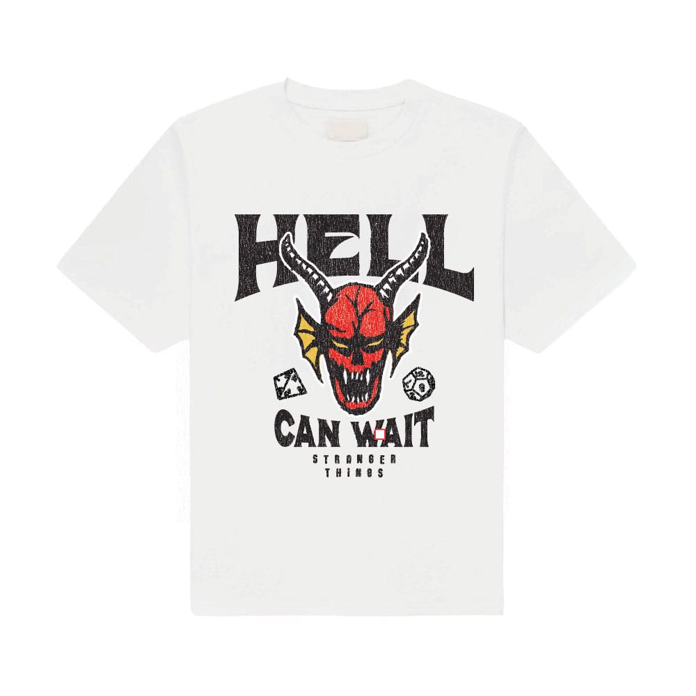 Stranger Things T-Shirt Hell Can Wait (white) (S)