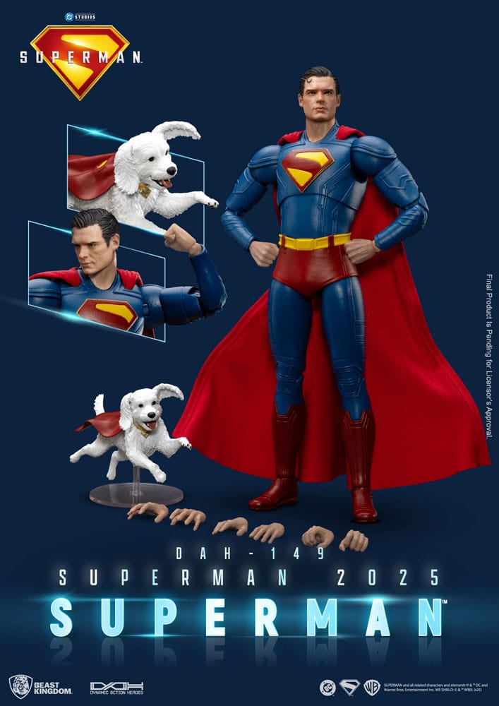 Superman (2025) figurine Superman & Krypto 21 cm