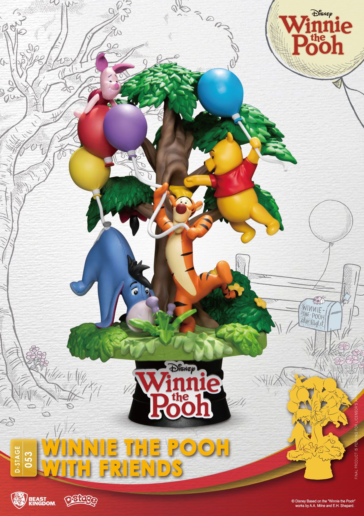 Disney diorama PVC D-Stage Winnie The Pooh With Friends 16 cm