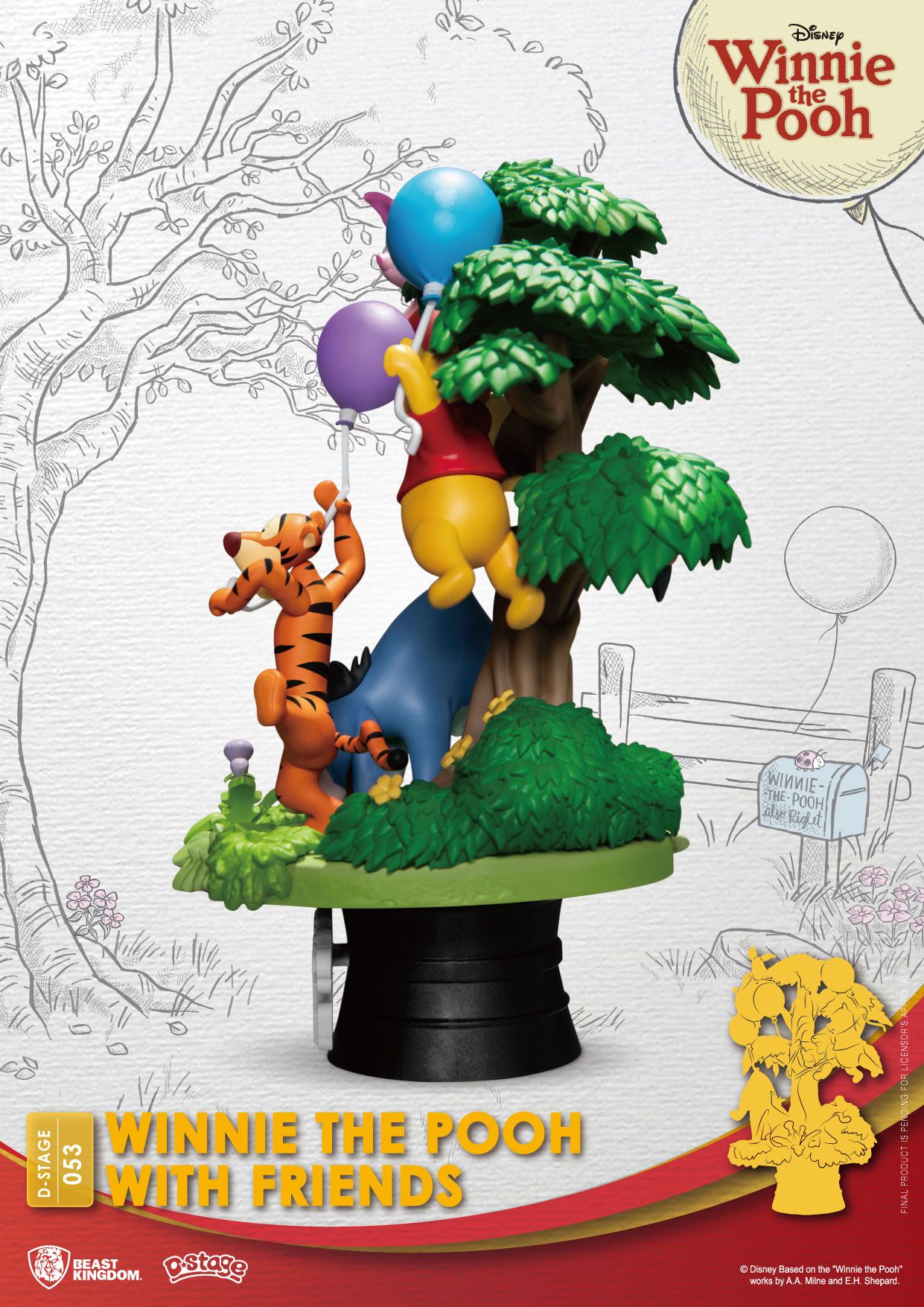 Disney diorama PVC D-Stage Winnie The Pooh With Friends 16 cm