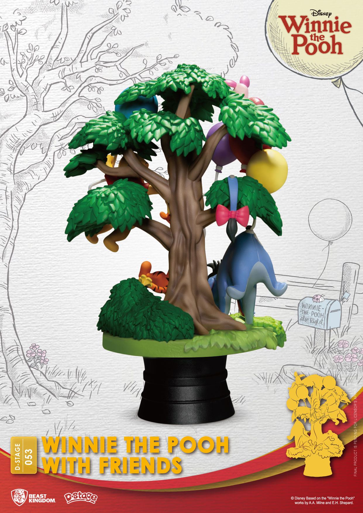 Disney diorama PVC D-Stage Winnie The Pooh With Friends 16 cm