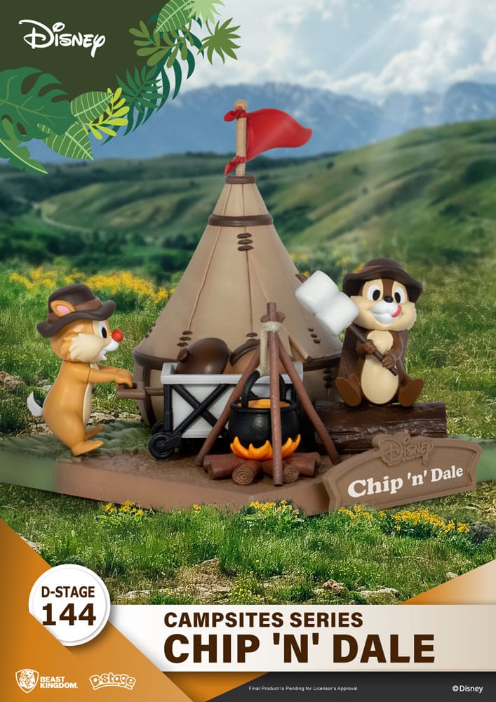 Disney diorama PVC D-Stage Campsite Series Chip & Dale 10 cm