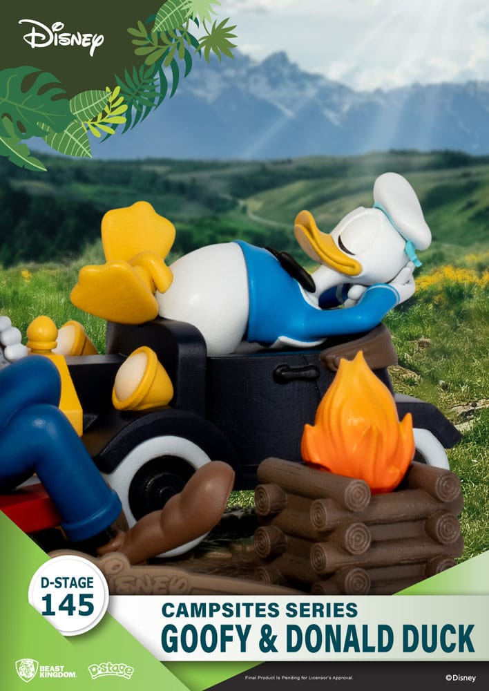 Disney diorama PVC D-Stage Campsite Series Goofy & Donald Duck 10 cm