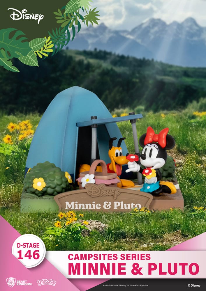 Disney diorama PVC D-Stage Campsite Series Mini & Pluto 10 cm