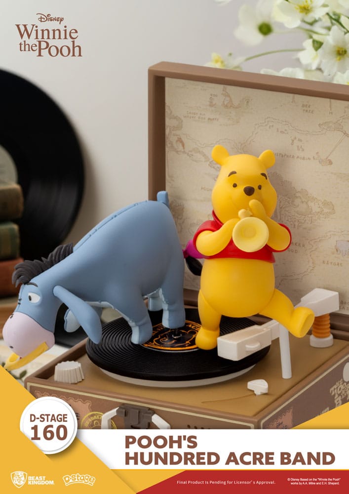 Winnie l'ourson Record Player Series Figurine en PVC Pooh's Hundred Acre Band 12 cm