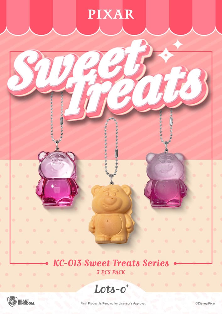 Pixar pack 3 porte-clés Sweet Treats Series 4 cm