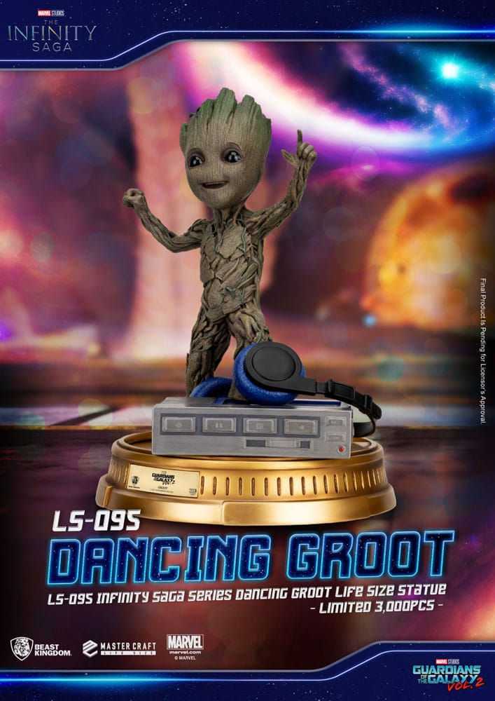 Les Gardiens de la Galaxie 2 statuette 1/1 Dancing Groot heo EU Exclusive 32 cm