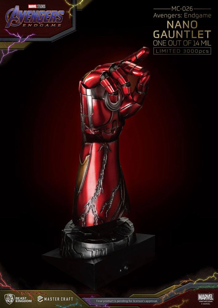 Avengers Endgame statuette Master Craft Nano Gauntlet 1/14000605 47 cm
