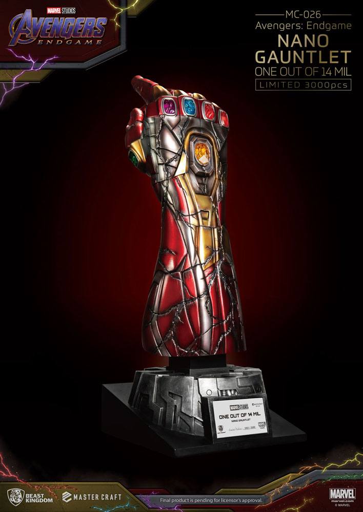 Avengers Endgame statuette Master Craft Nano Gauntlet 1/14000605 47 cm