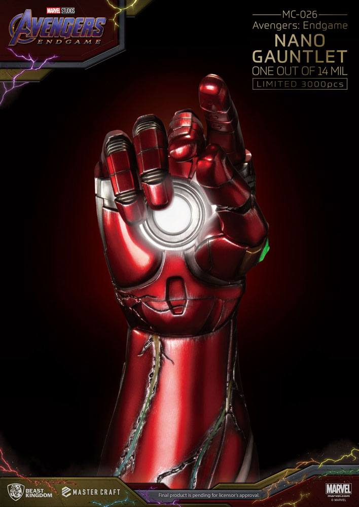 Avengers Endgame statuette Master Craft Nano Gauntlet 1/14000605 47 cm