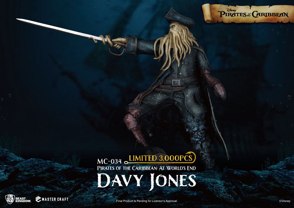 Pirates des Caraïbes : Jusqu'au bout du monde statuette Master Craft Davy Jones 42 cm