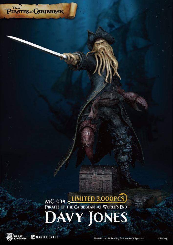 Pirates des Caraïbes : Jusqu'au bout du monde statuette Master Craft Davy Jones 42 cm