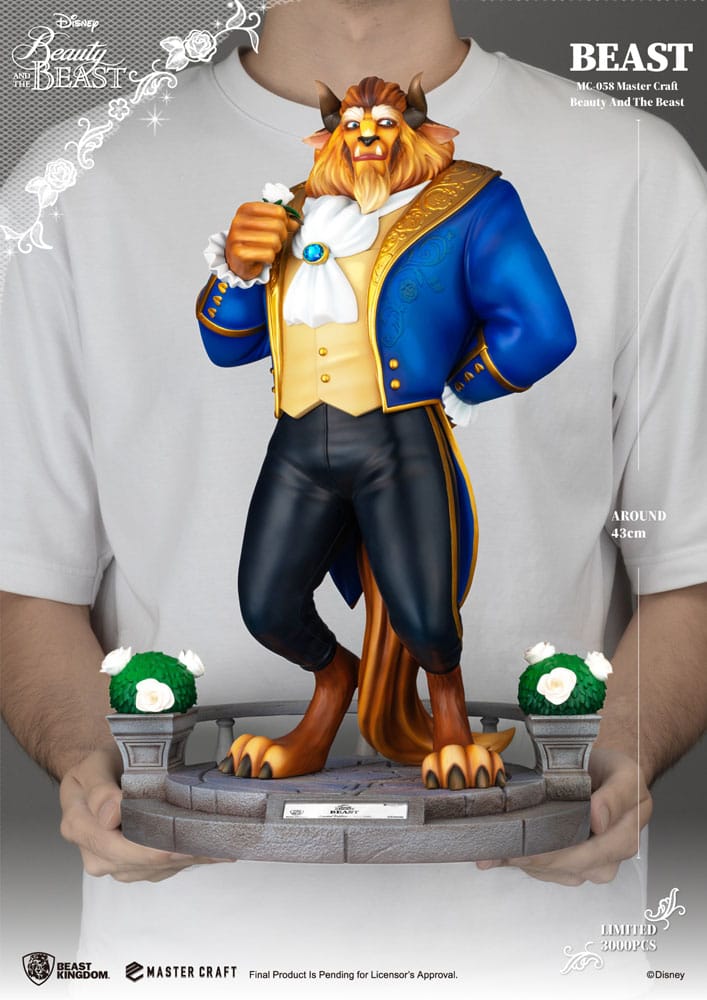 Disney statuette Master Craft La Belle et la Bête Beast 39 cm