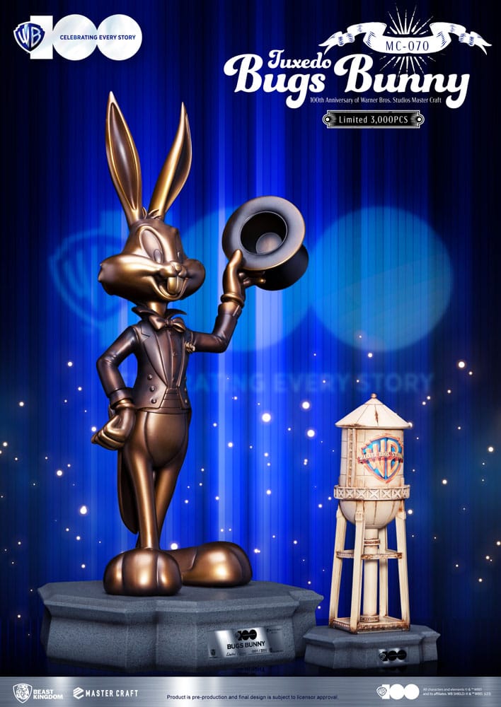 Warner Bros - MC-070 - 100th Anniversary of Warner Bros. Studios - Statue Bugs Bunny Tuxedo Master Craft