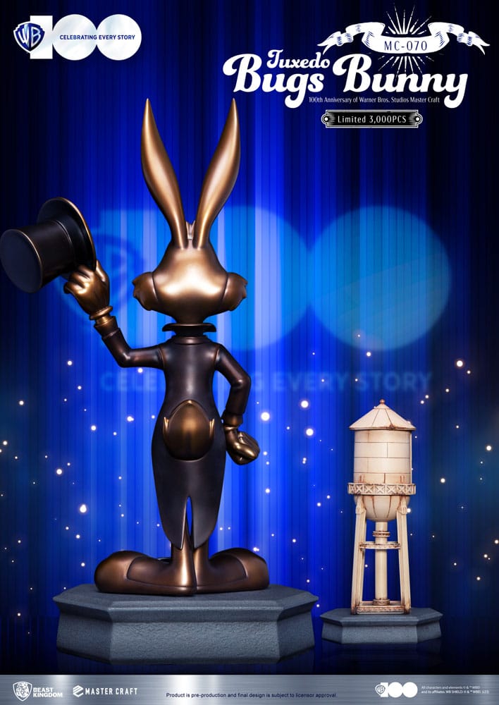Warner Bros - MC-070 - 100th Anniversary of Warner Bros. Studios - Statue Bugs Bunny Tuxedo Master Craft