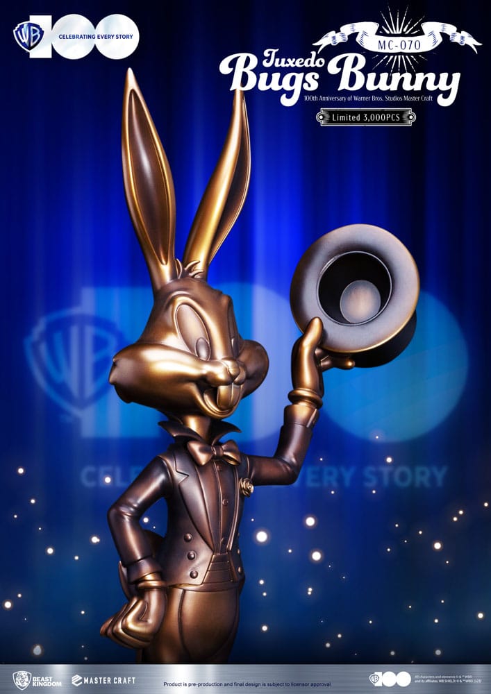 Warner Bros - MC-070 - 100th Anniversary of Warner Bros. Studios - Statue Bugs Bunny Tuxedo Master Craft