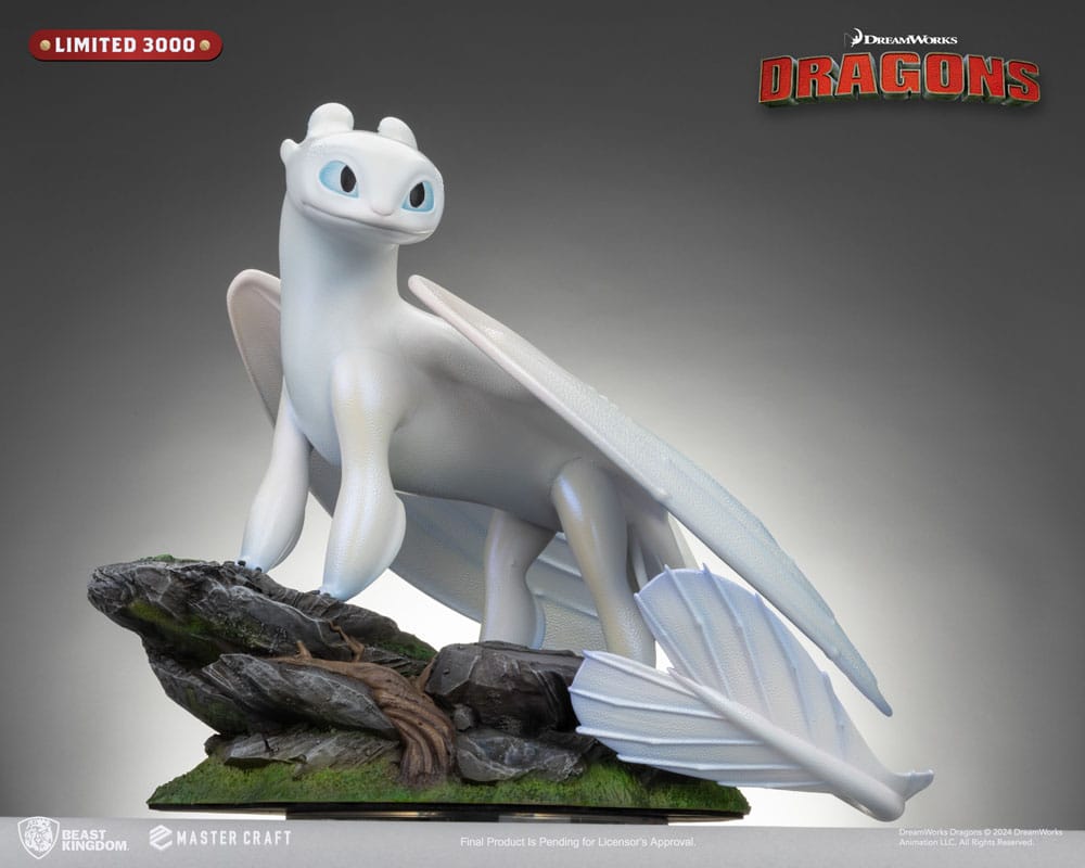 Dragons 3 statuette Master Craft Light Fury 29 cm