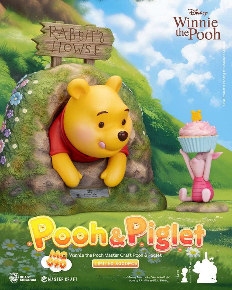 Disney statuette Master Craft Pooh & Piglet 33 cm