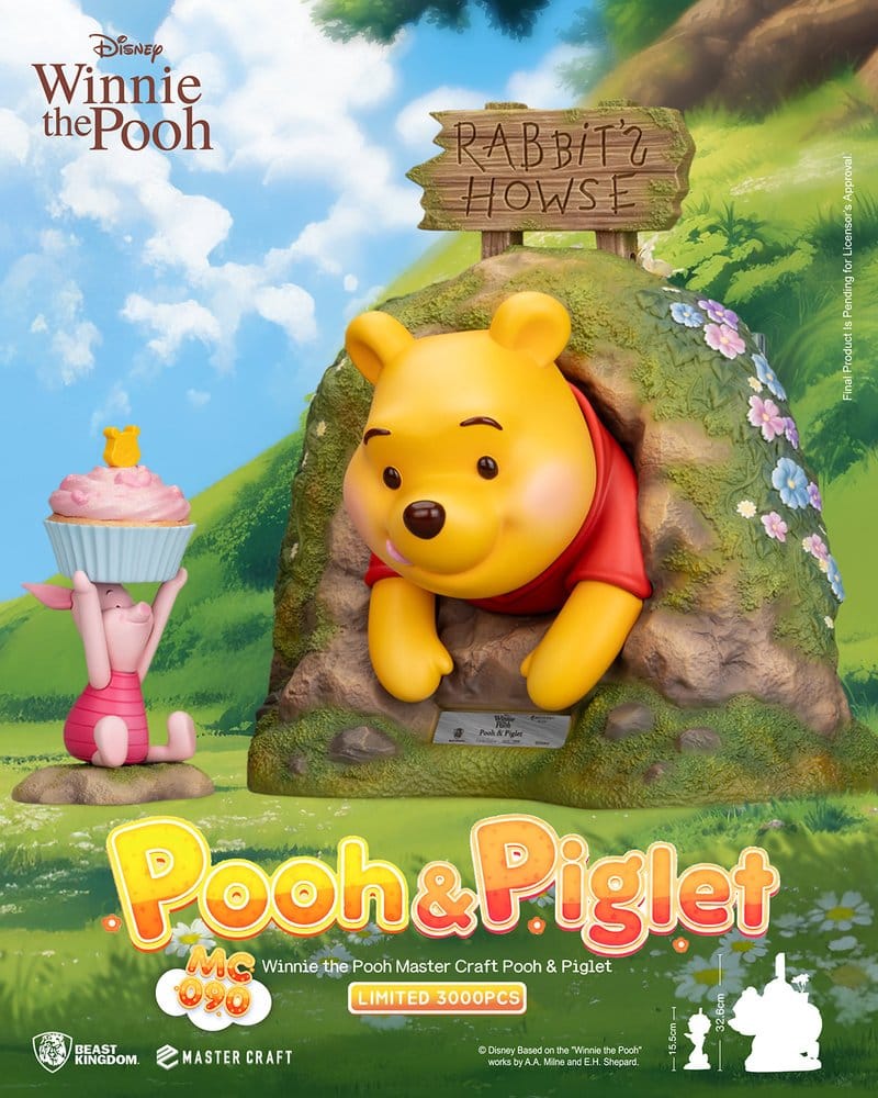 Disney statuette Master Craft Pooh & Piglet 33 cm