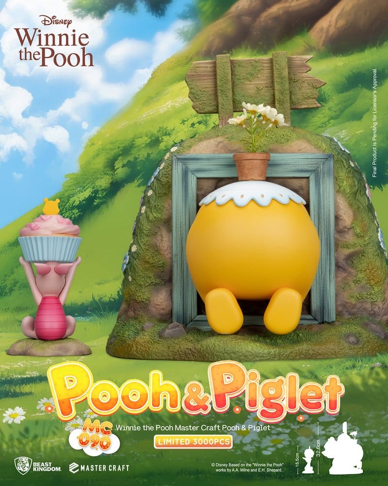 Disney statuette Master Craft Pooh & Piglet 33 cm