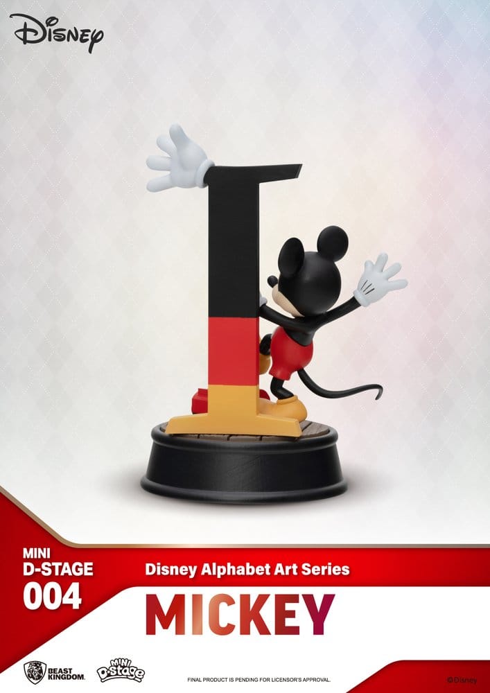 Disney pack 6 statuettes Mini Diorama Stage Alphabet Art 10 cm