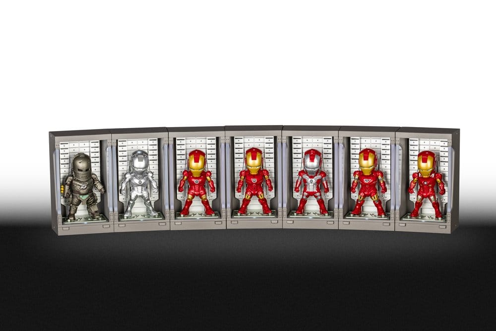 Marvel blind box assortiment Mini Egg Iron Man Hall of Armor figurines mini (6) 8 cm