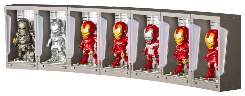 Marvel blind box assortiment Mini Egg Iron Man Hall of Armor figurines mini (6) 8 cm