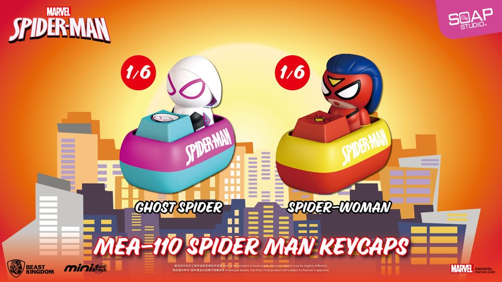 Spider Man assortiment figurines Mini Egg Attack Blind Box keycaps 5 cm (6)