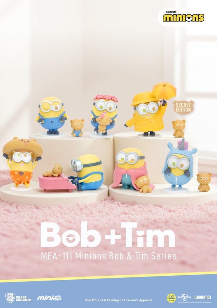 Minions assortiment figurines Mini Egg Attack Blind Box Minions bob & tim series 9 cm (6)
