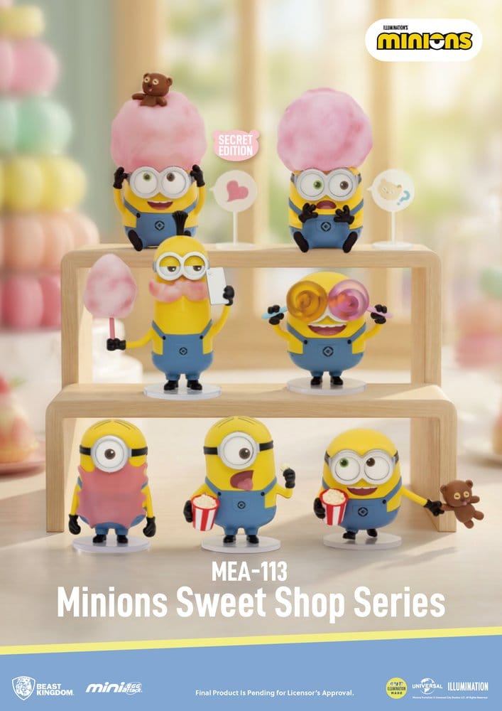 Minions figurines mini Sweet Shop Series 6 cm blind box assortiment (6)