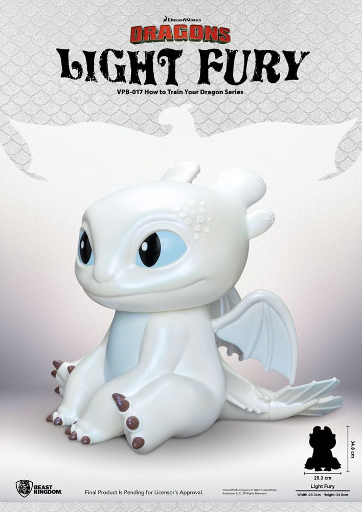 Dragons tirelire Funktional Figure Light Fury 35 cm