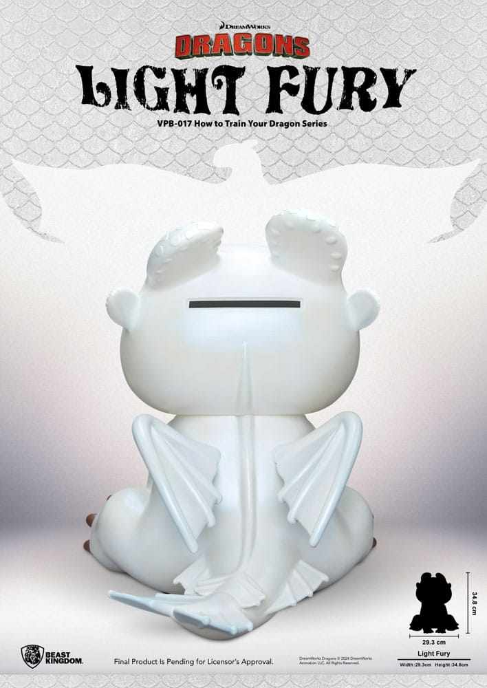 Dragons tirelire Funktional Figure Light Fury 35 cm