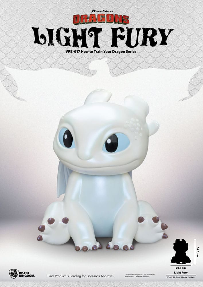 Dragons tirelire Funktional Figure Light Fury 35 cm