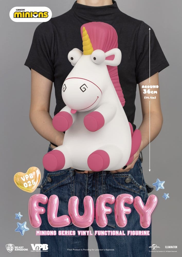 Minions Vinyle Tirelire Série Fluffy 36 cm
