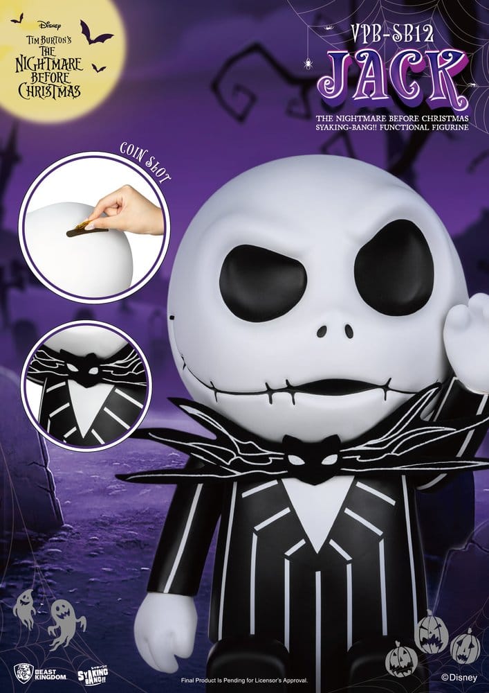 L'Étrange Noël de monsieur Jack syaking-bang Figurine Tirelire Jack 47 cm