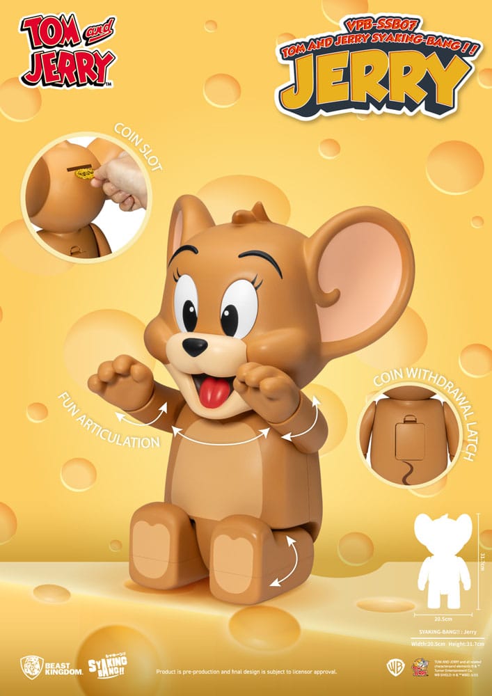 Tom & Jerry Syaking Bang Figurine en PVC Jerry 30 cm