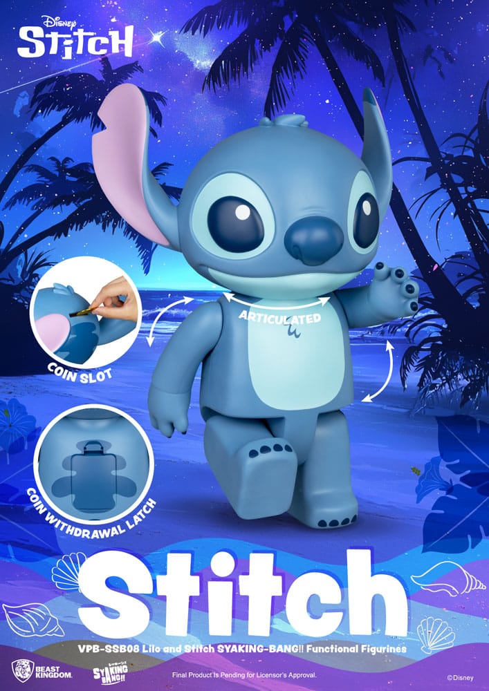 Lilo et Stitch Syaking Bang tirelire vinyle Stitch 30 cm