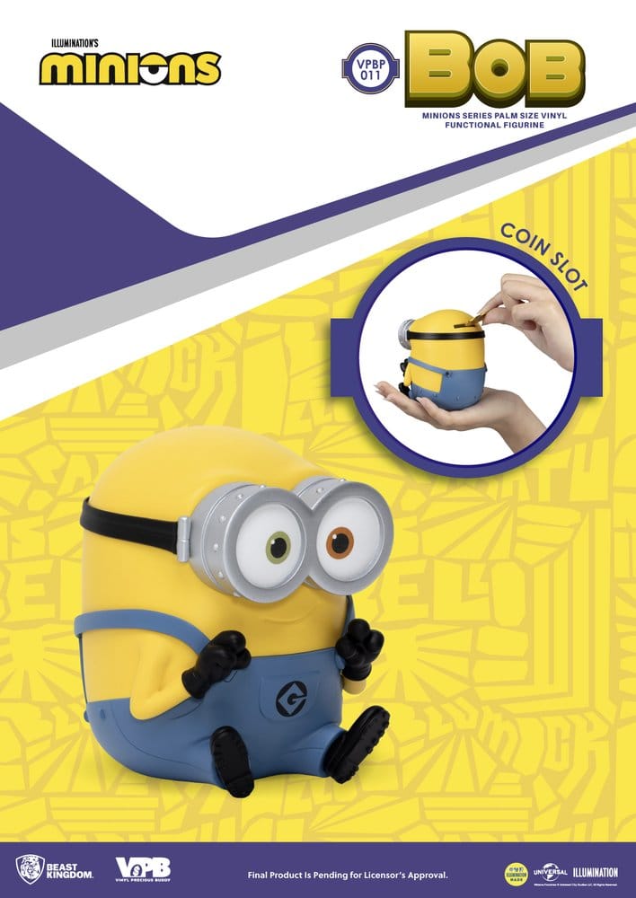Minions Piggy Bank tirelire Winnie Bob 10 cm