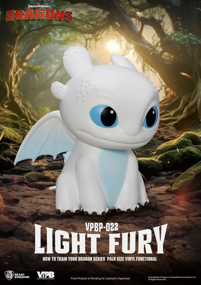 Dragons Piggy Bank tirelire Light Fury 12 cm