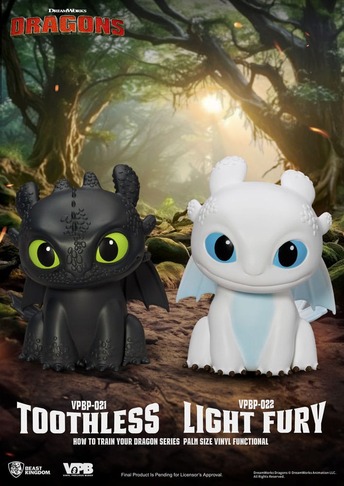 Dragons Piggy Bank tirelire Light Fury 12 cm